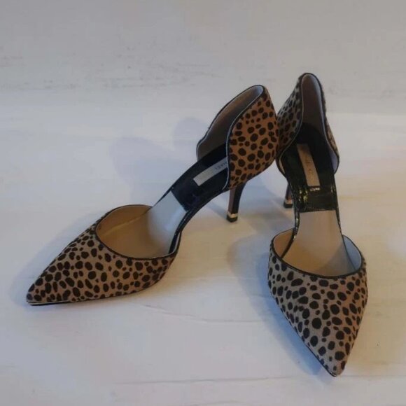 *Womens Michael Kors Tan Black Pony Hair Pointy Heels 39.5 US/9.5 - Picture 3 of 10